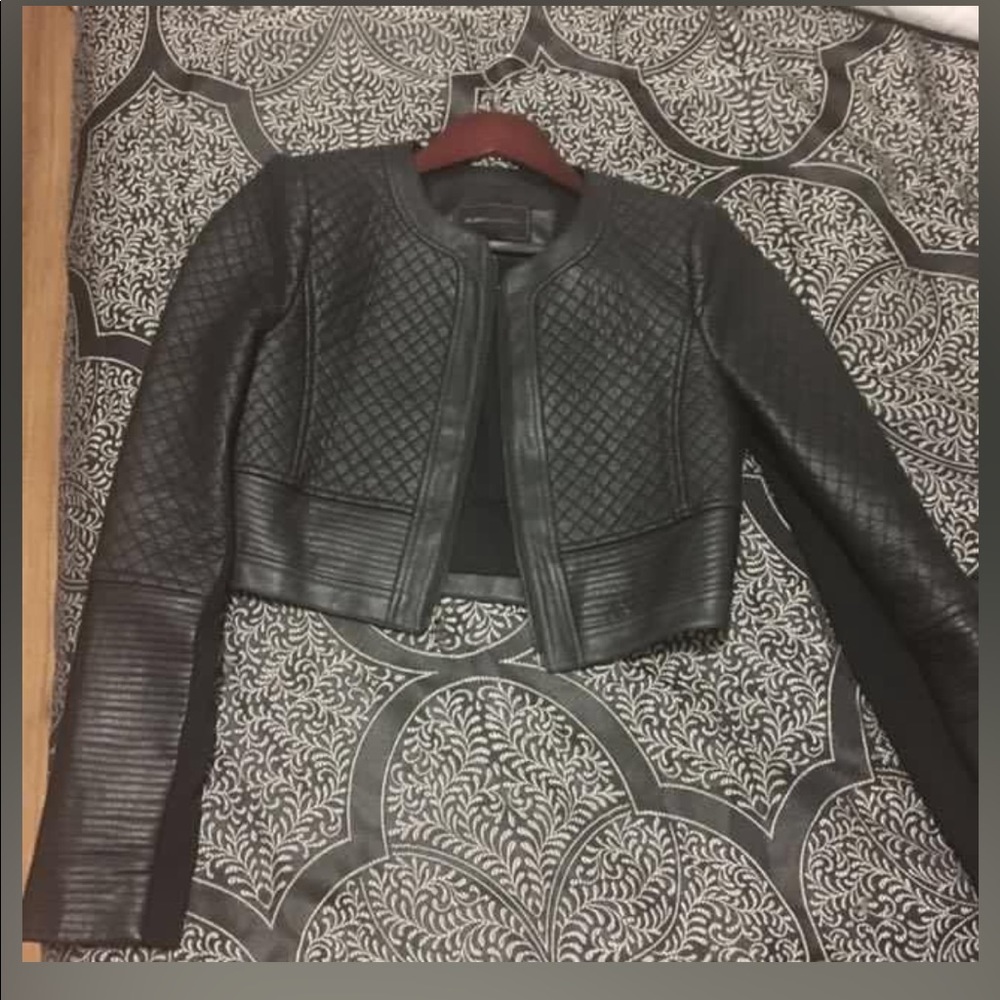 BCBG leather jacket